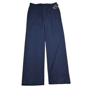 Alfani Dress Pants Mens 30x32 Navy Blue Classic Fit‎ Stretch Travel Friendly NEW